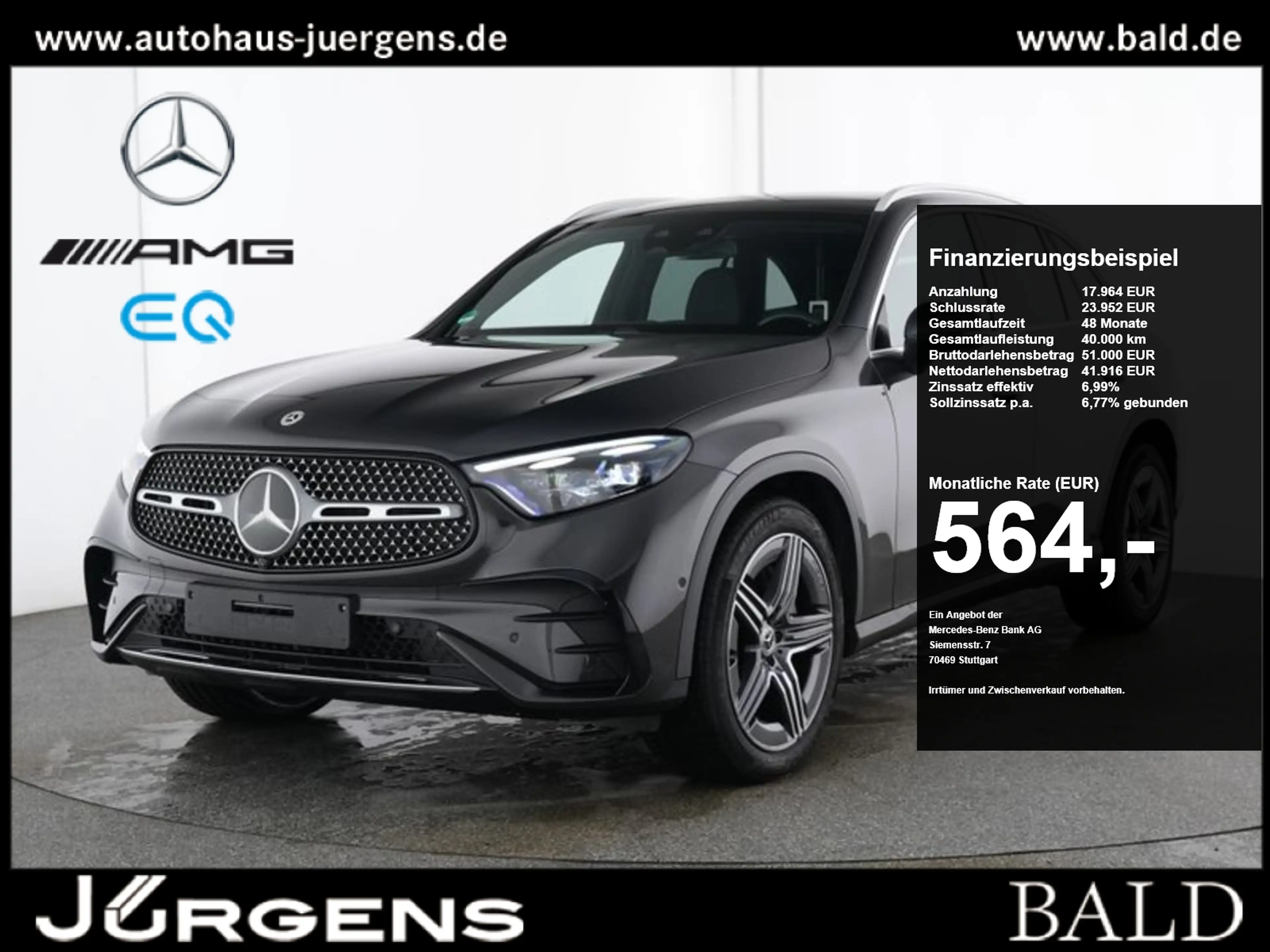 Mercedes-Benz GLC 300 4M AMG-Sport/Pano/Burm/Stdhz/HUD/AHK/20"