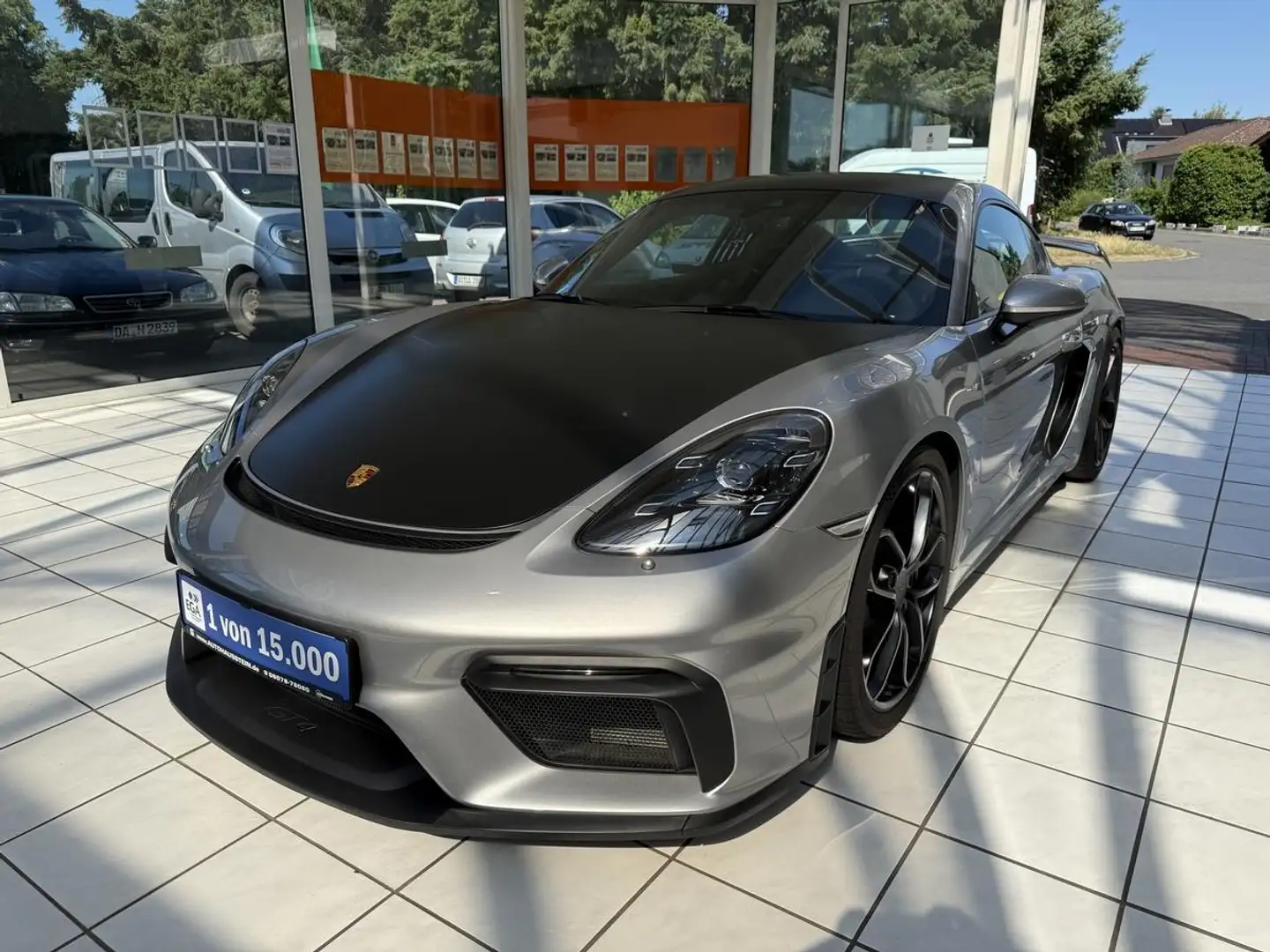 Porsche Cayman 718 GT4 CLUBSPORT*CHRONO*PADM*VTS*SERVICE NEU* Argent - 1