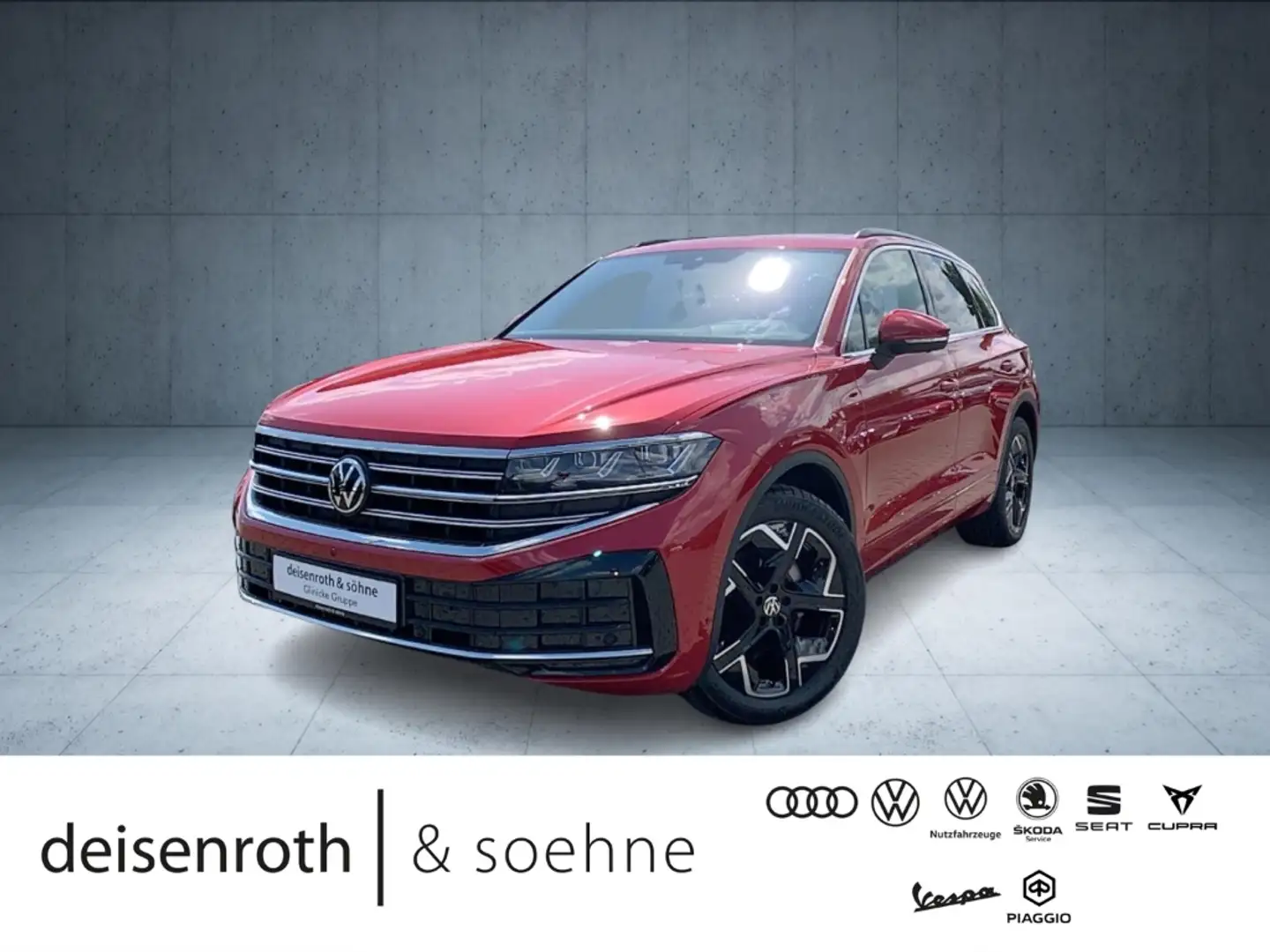 Volkswagen Touareg Elegance 3.0 TDI StHz/AHK/Pano/Luft/4Lenk/360/HuD/ Rosso - 1