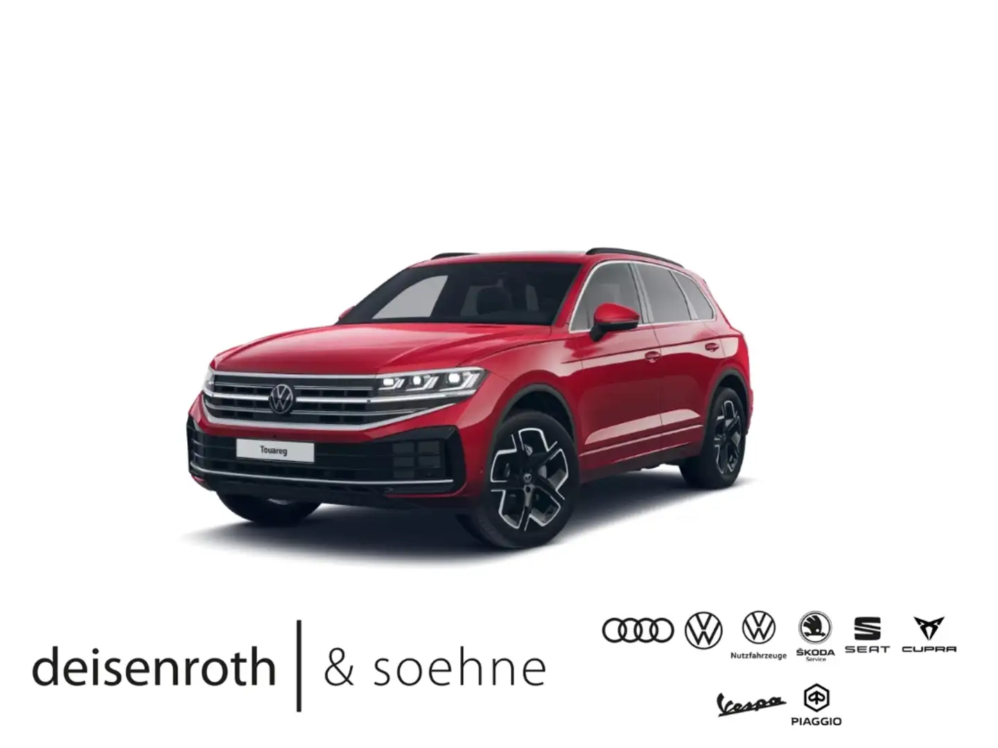 Volkswagen Touareg Elegance 3.0 TDI StHz/AHK/Pano/Luft/4Lenk/360/HuD/ Rot - 1
