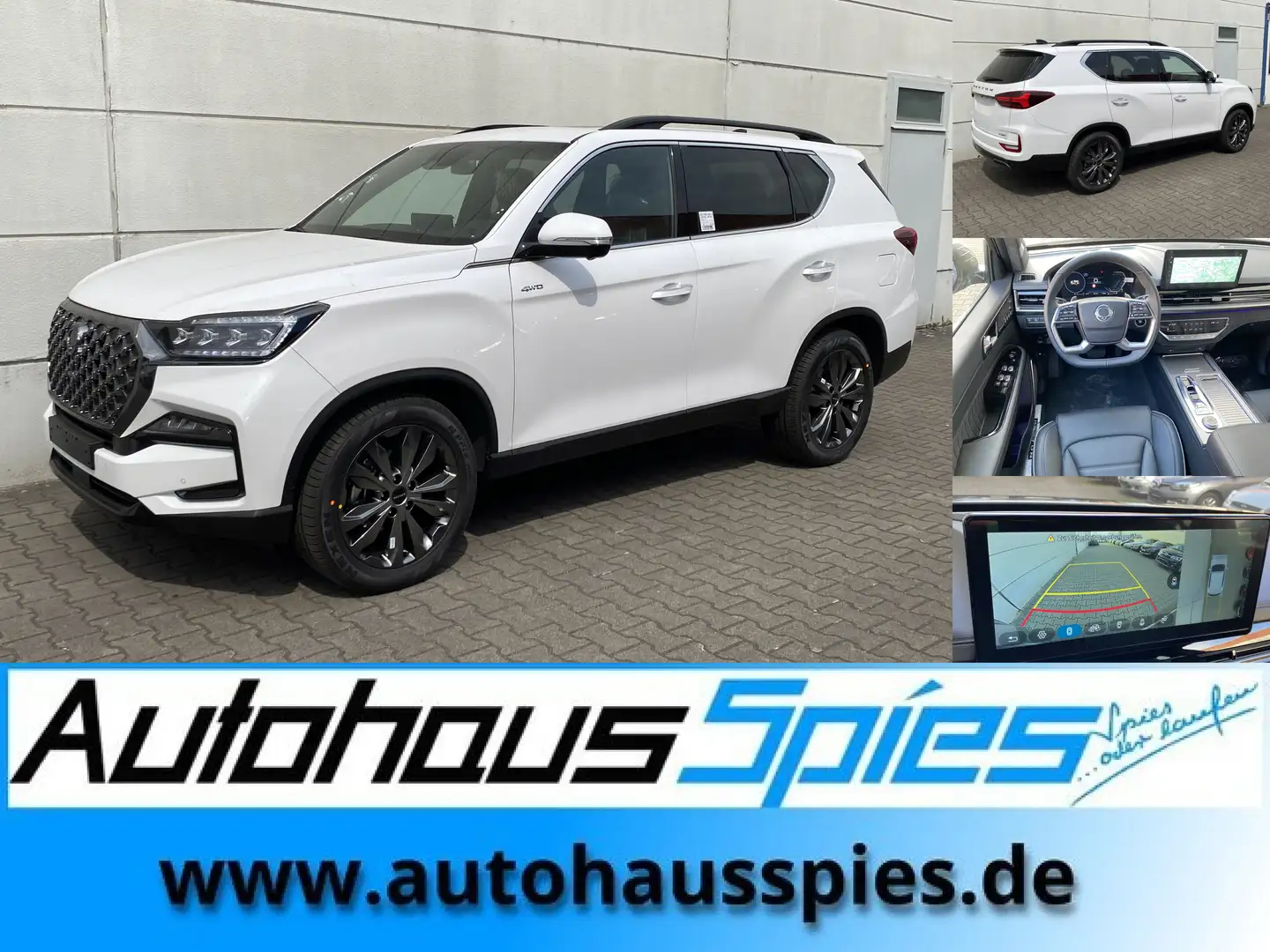 KGM Rexton 2.2 E-XDI 4WD 8AT MY25  Black 3.5t AHL GSD ACC 360 Weiß - 1