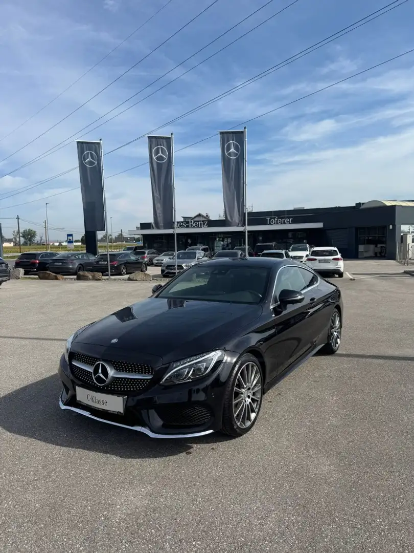 Mercedes-Benz C 250 d Coupé PTS Shz Ambi Sportpaket Mbeam AMG Schwarz - 1