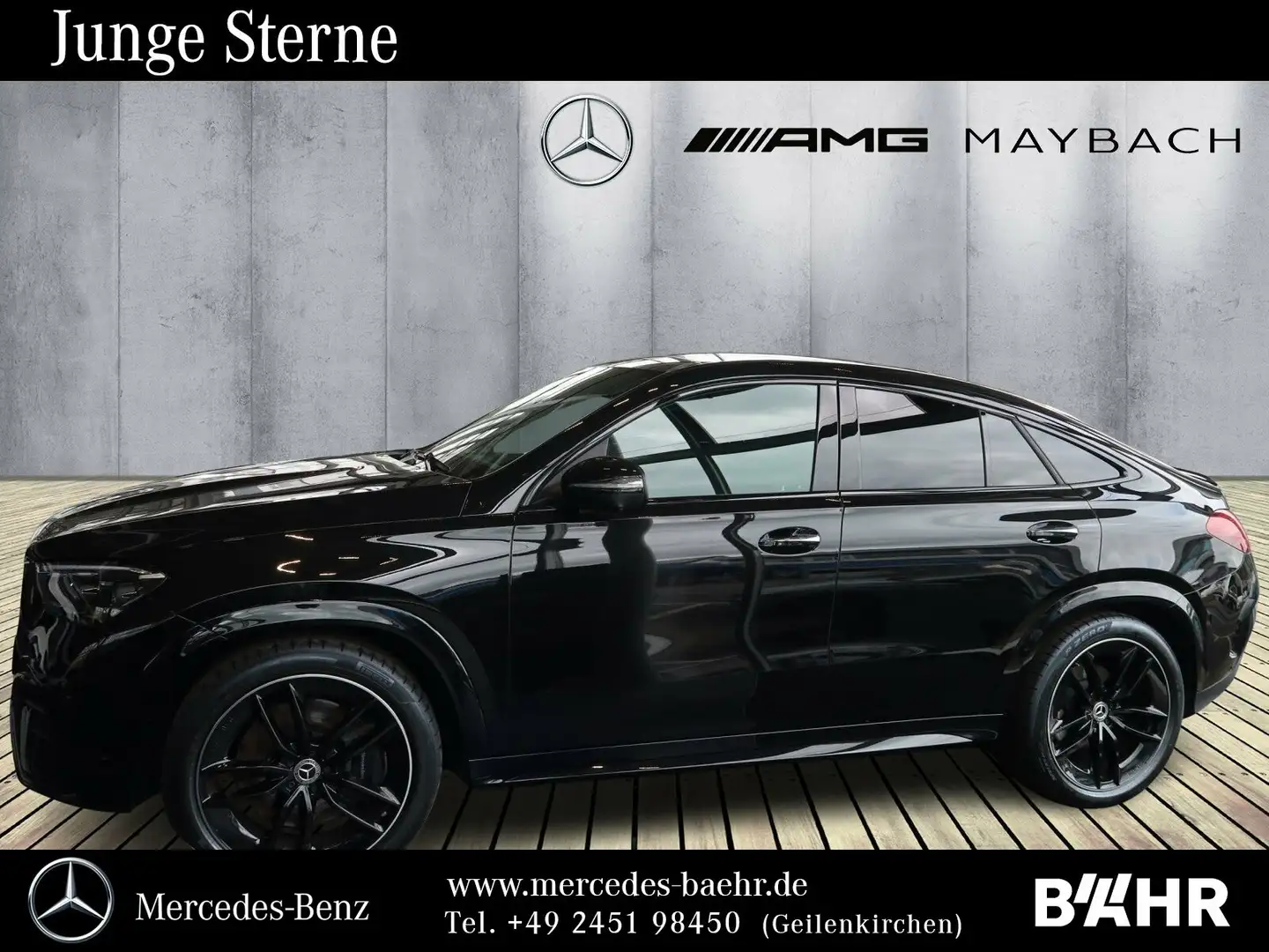 Mercedes-Benz GLE 450 GLE 450 d 4M Coupé AMG+Night/Pano/AHK/Airmatic Schwarz - 2