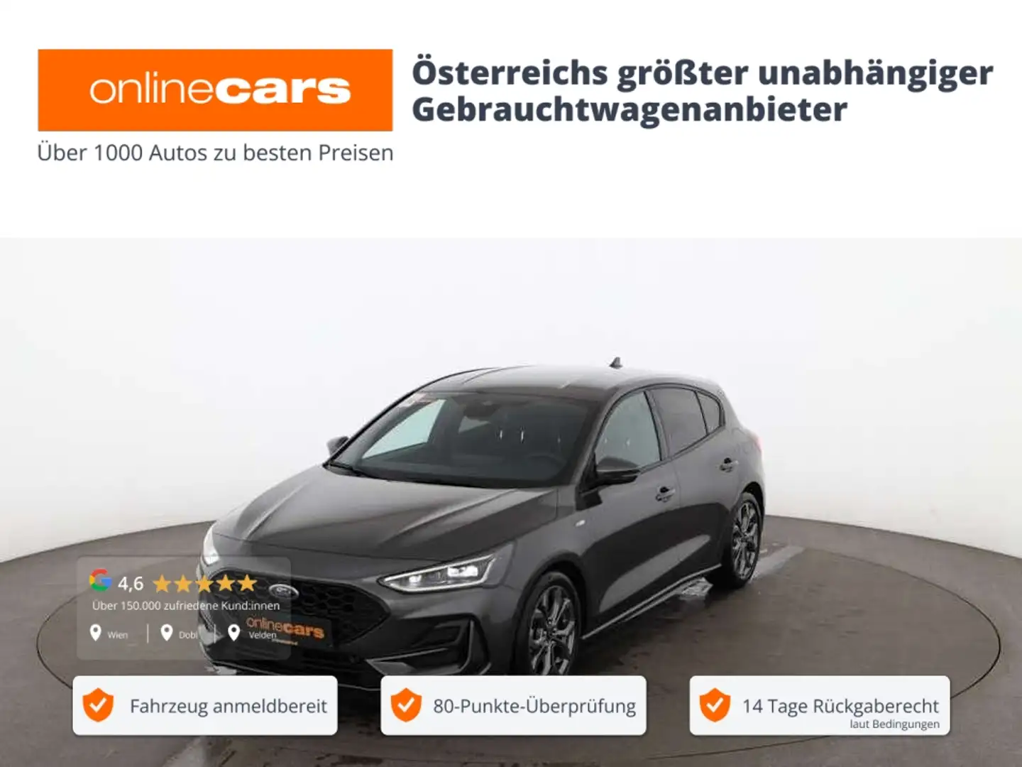 Ford Focus 1.5 EcoBlue ST-Line X Aut LED RADAR NAVI Grau - 1