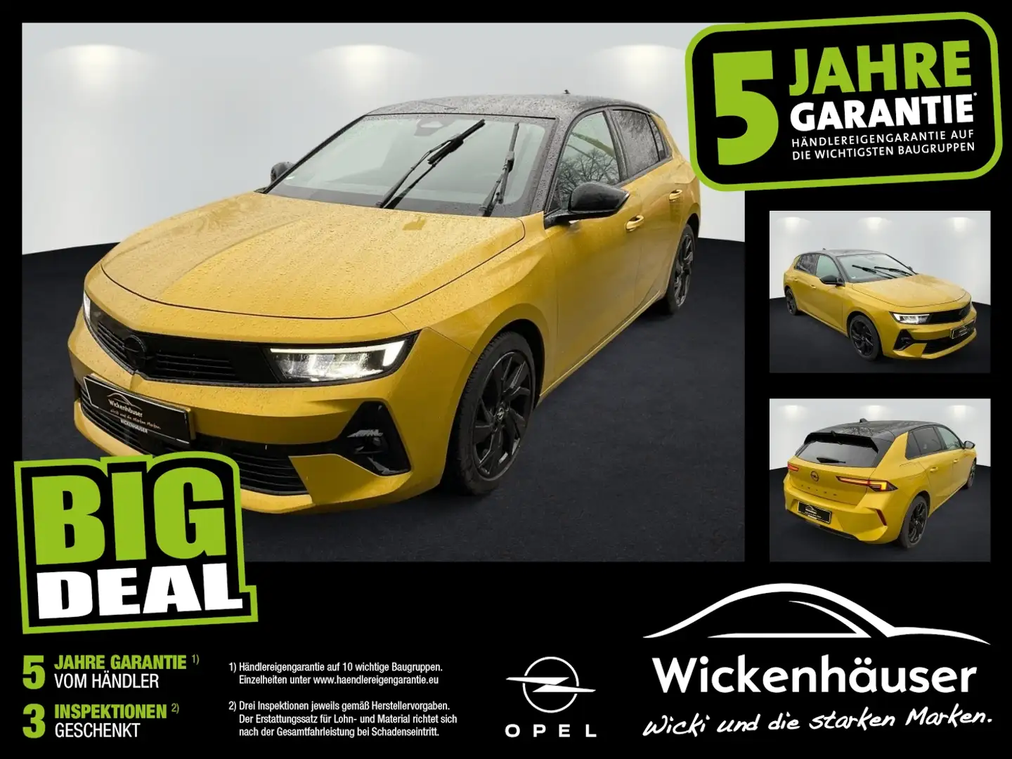 Opel Astra L 1.2 Turbo GS Line FLA 360 SpurH 2xKlima Jaune - 1