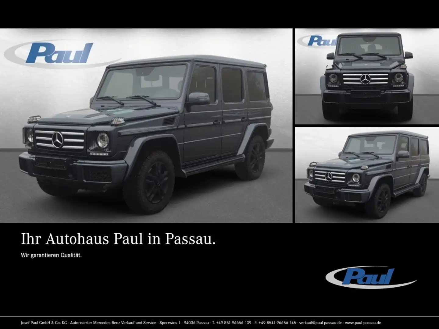 Mercedes-Benz G 500 4xSHZ ACC AHK AUT Kam. LM Leder Navi PDC Gris - 1