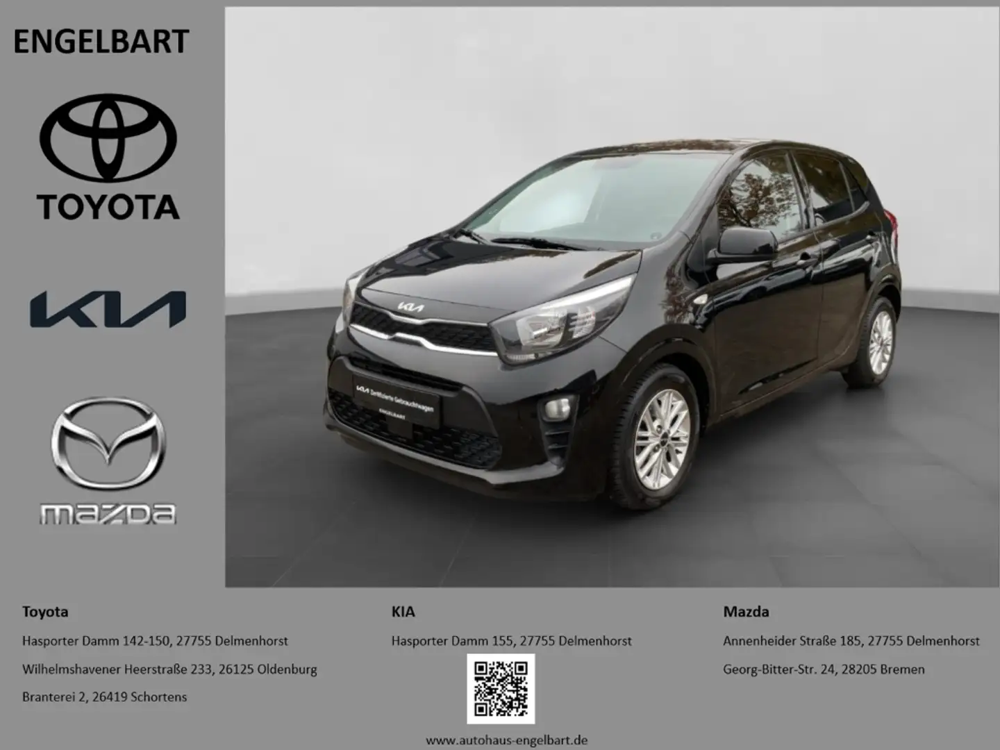 Kia Picanto Vision 1.0 Design-Paket Rückfahrkamera Noir - 1