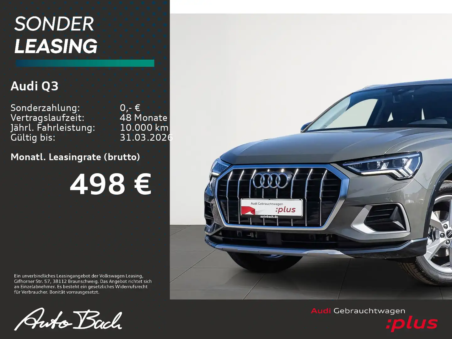 Audi Q3 SUV advanced 35TFSI Stronic Navi LED ACC EPH Grau - 2