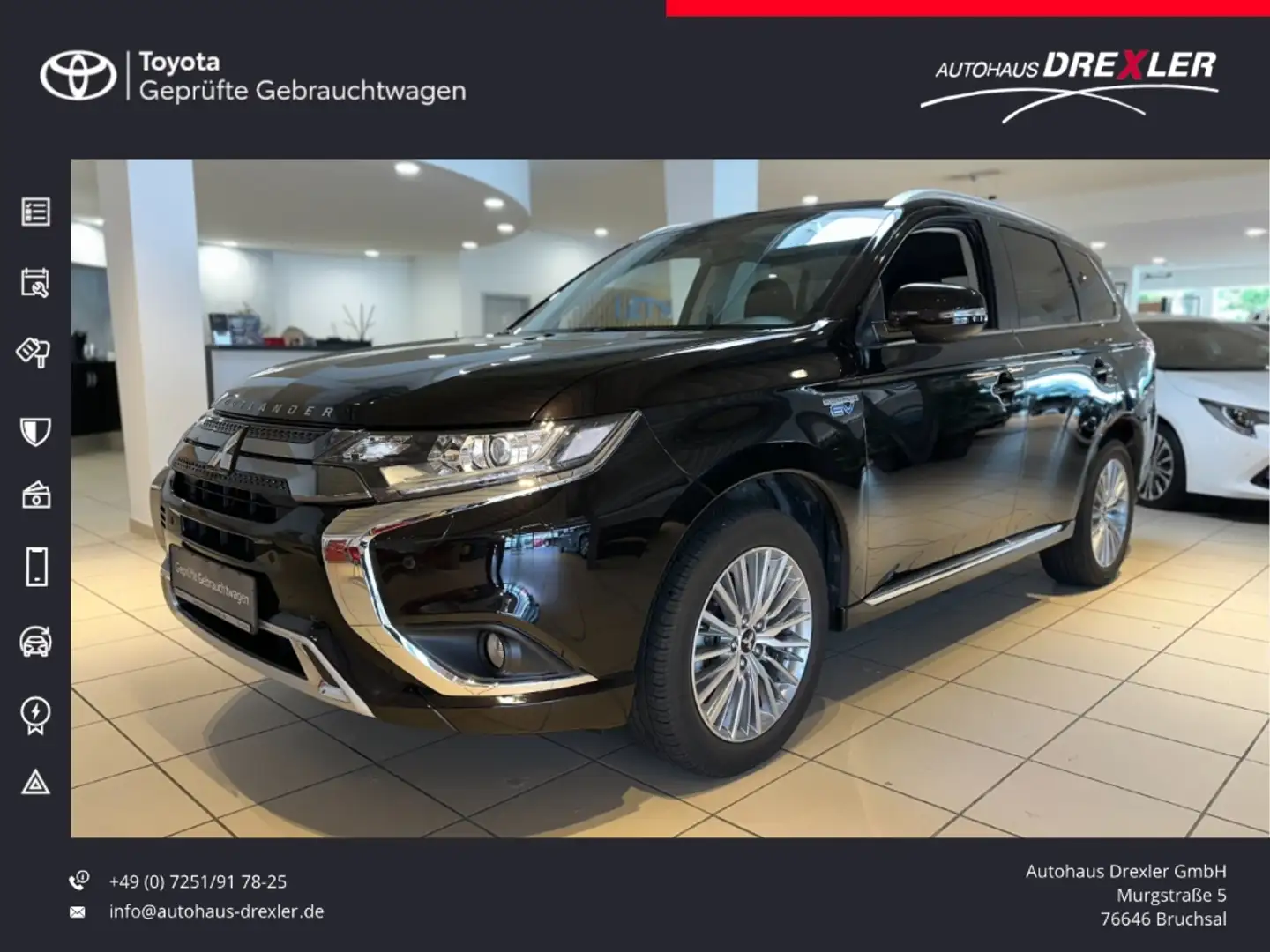 Mitsubishi Outlander PHEV Basis 4WD Schwarz - 1