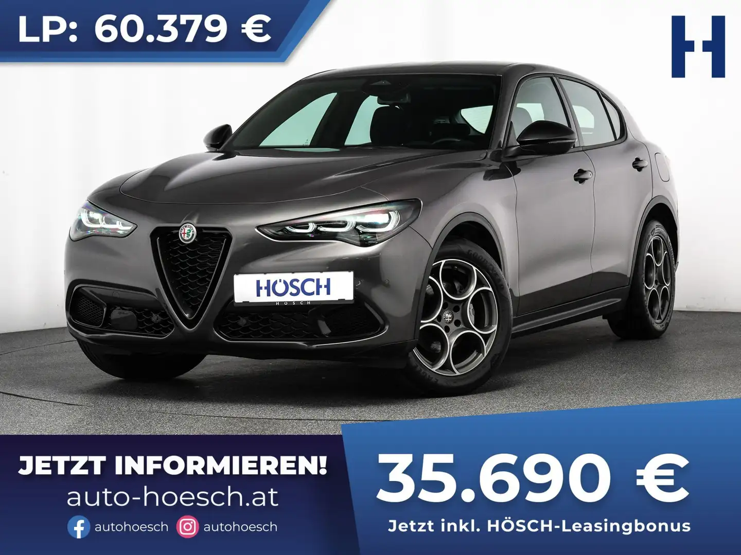 Alfa Romeo Stelvio 2,2 16V 160 SPRINT TOP-ANGEBOT ++ Grau - 1