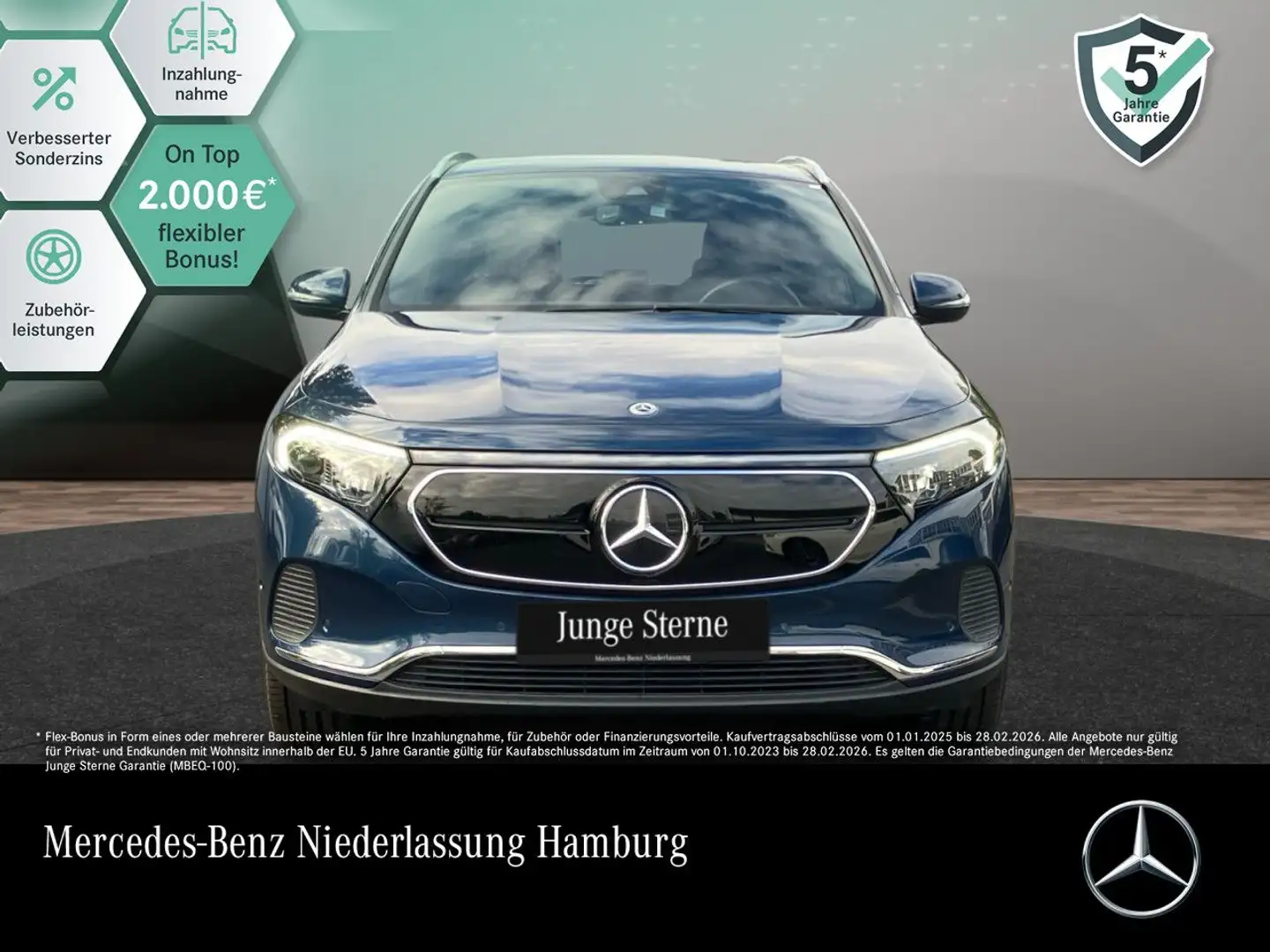 Mercedes-Benz EQA 300 4M PROG+PLUS-PAKET+KAMERA+KEYLESS+SPUR Blau - 1