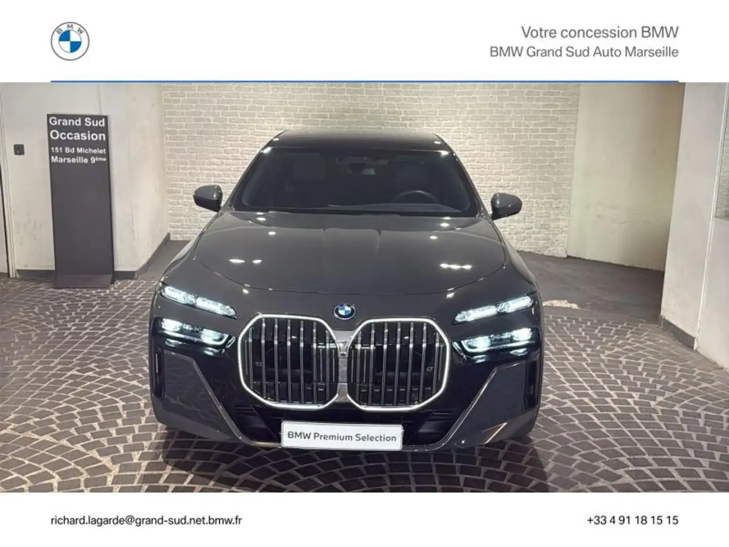 BMW 750 750eA xDrive 489ch M Sport Gris - 2