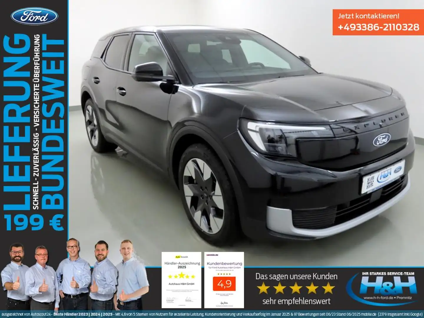 Ford Explorer Premium AWD 250kw Massage+Wärmepu.+Pano Schwarz - 1