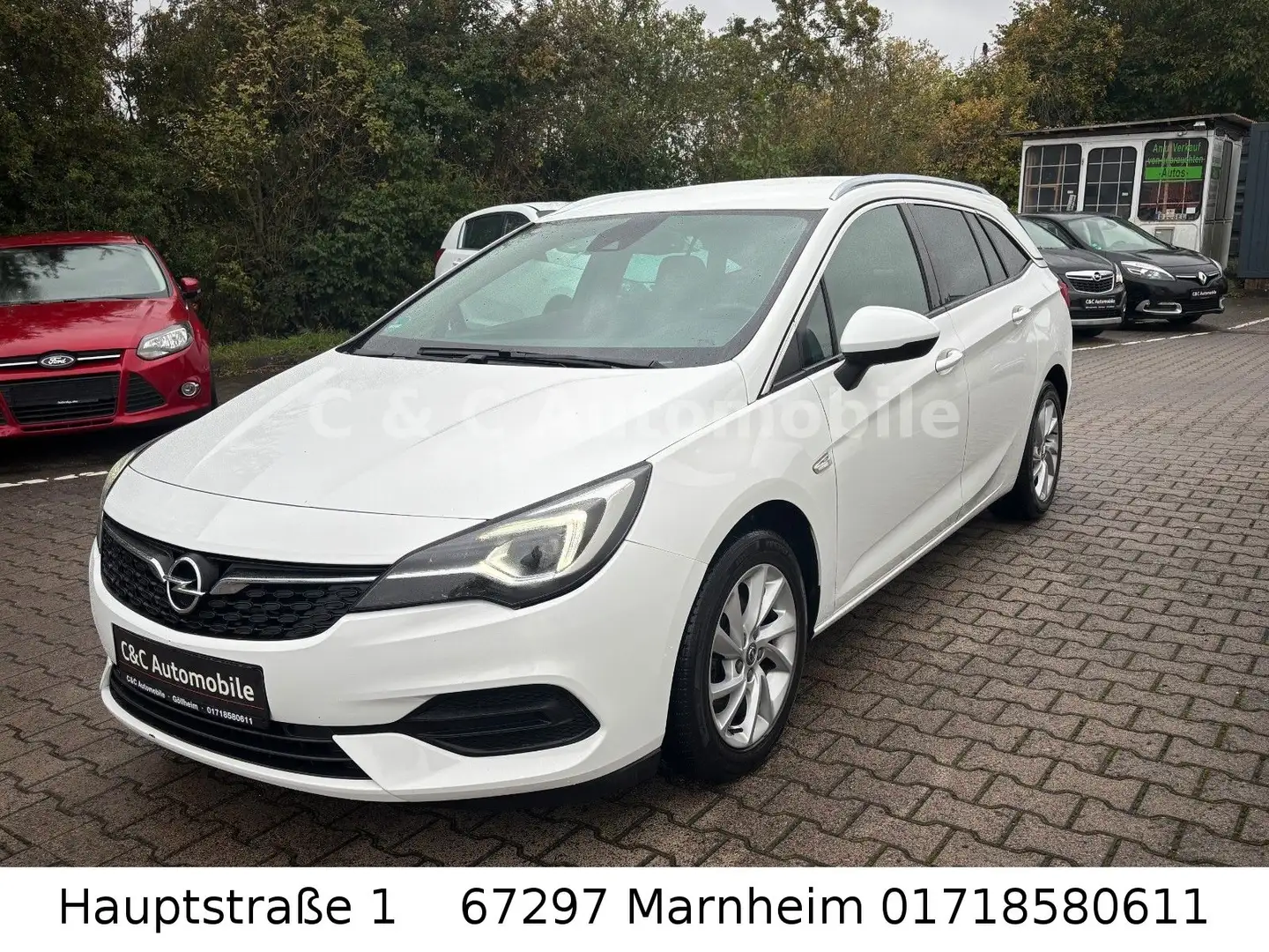 Opel Astra K Sports Tourer Elegance/Automatik/Apple C Weiß - 1