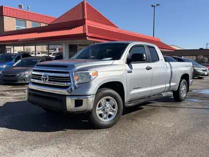 Silver 2016 Toyota Tundra SR5 Double Cab 5.7L 4WD LB Pickup Truck Four-Wheel Drive 6-Speed Automatic