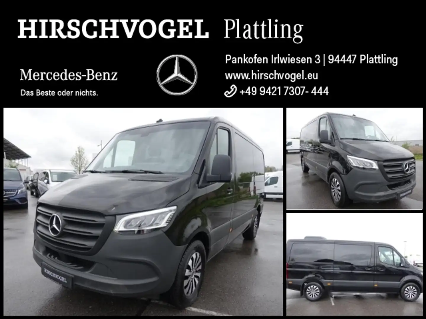 Mercedes-Benz Sprinter 317 CDI Tourer 2+2+3S 2xKlima+9G+LED Negro - 1