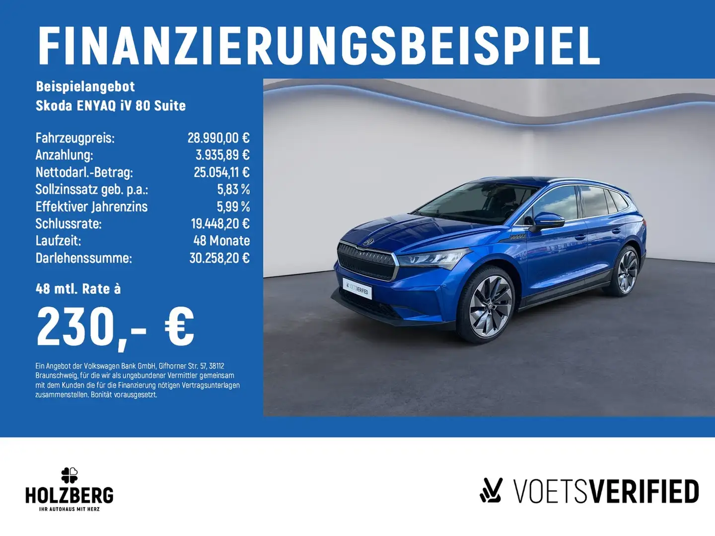 Skoda Enyaq iV 80 Suite LEDER+NAVI+ACC Mavi - 2