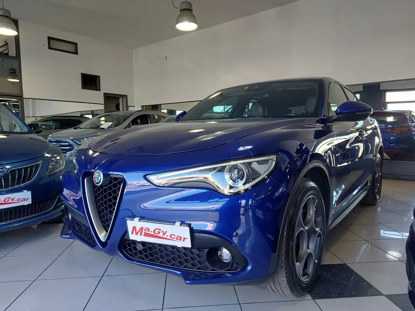 Alfa Romeo Stelvio 2.2 Td 190 cv AT8 Q4 Super Bleu - 1