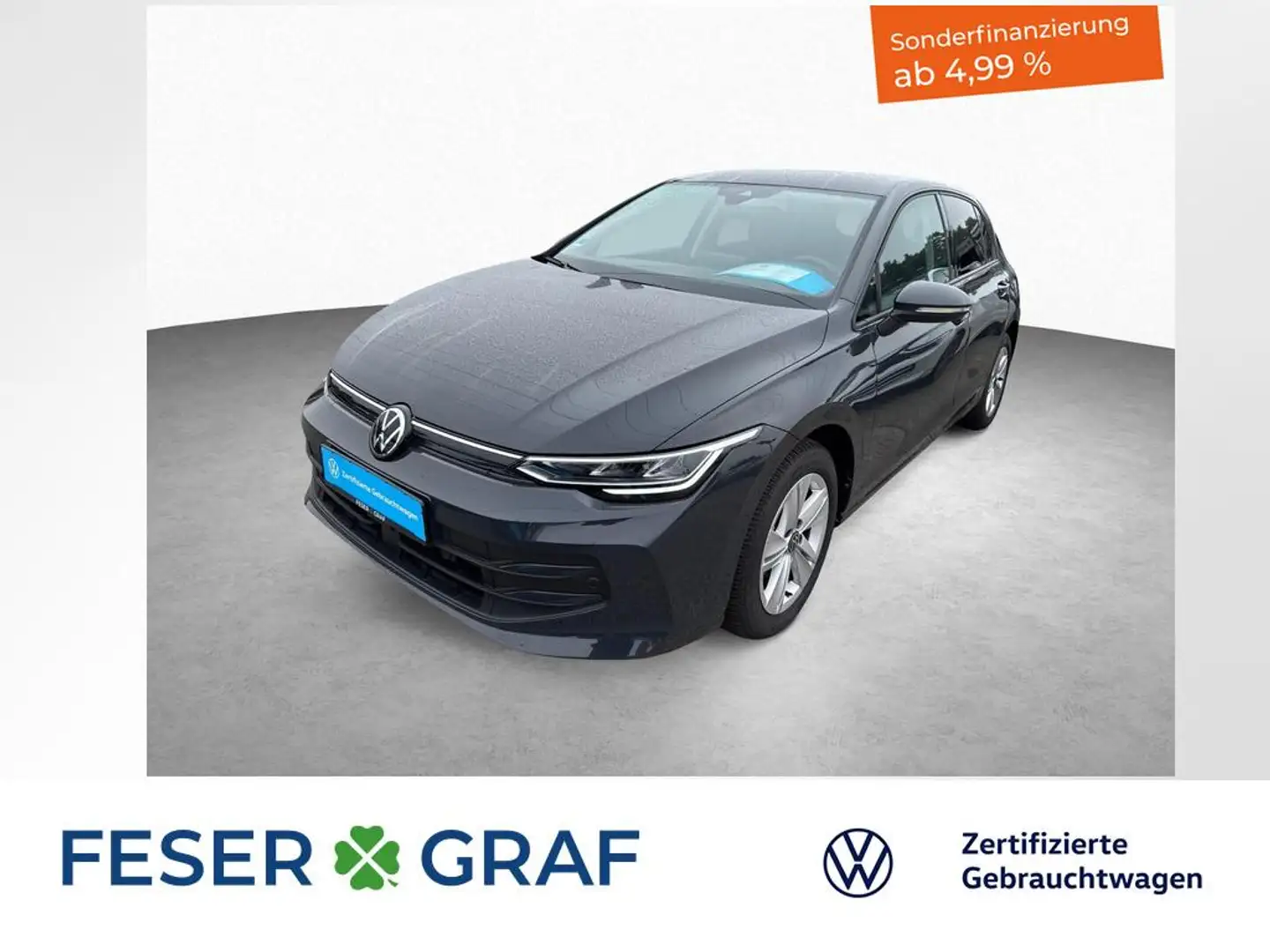 Volkswagen Golf VIII Life 1.5 eTSI 7-DSG KAMERA HEAD-UP LED Grau - 1
