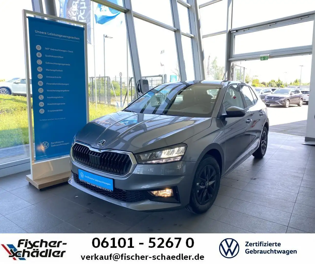 Skoda Fabia 130 Jahre 1.0TSI*LED*15''ALU*RearView*Sitz Grijs - 1