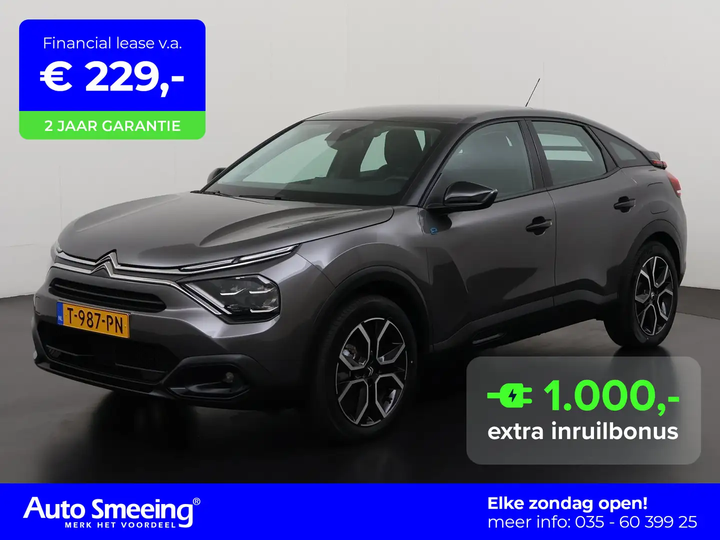 Citroen E-C4 Electric Feel 50 kWh | Camera | Apple/Android Carplay | War Gris - 1