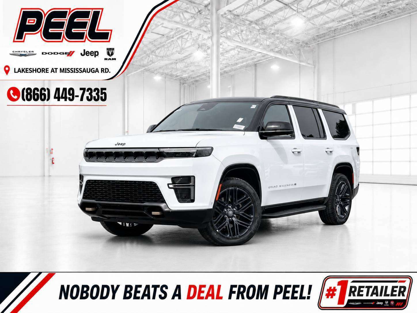 White 2026 Jeep Grand Wagoneer SUV / Crossover Four-Wheel Drive 8-Speed Automatic