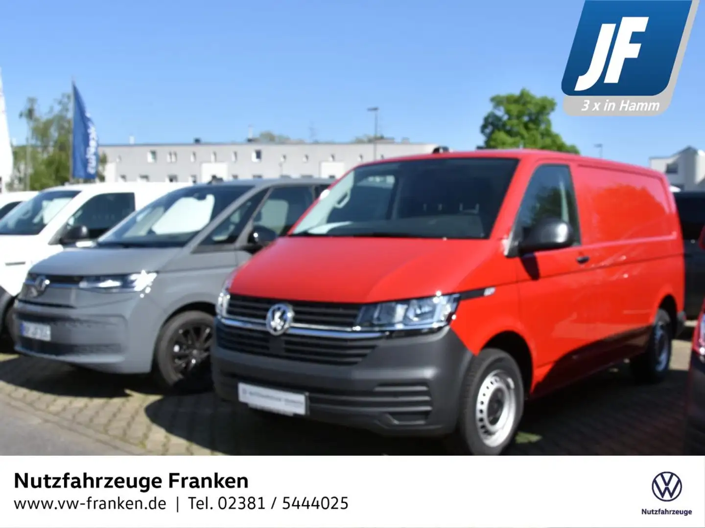 Volkswagen T6.1 Transporter Kasten kurzer Radstand AHK KAMERA Rot - 1