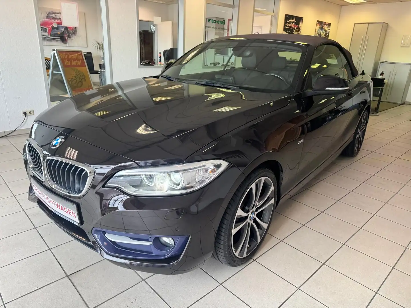 BMW 220 i Cabrio Sport Line/ NAVI/KLIMA/AUTOMATIK Brun - 1