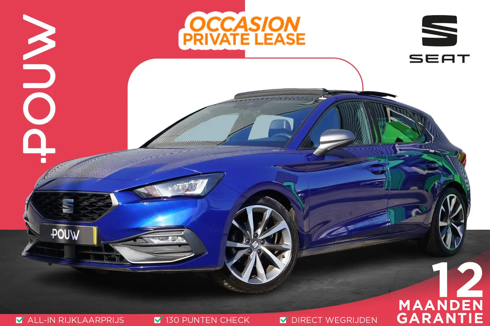 SEAT Leon 1.5 eTSI 150pk DSG FR | Panoramadak | FullLink Nav Azul - 1