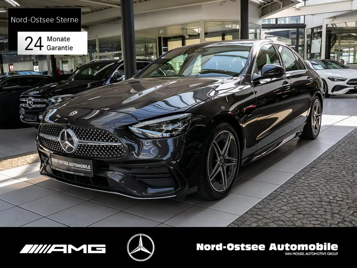 Mercedes-Benz C 220 d AMG AMBIENTE NAVI KEYLESS KAMERA MBUX Gris - 1