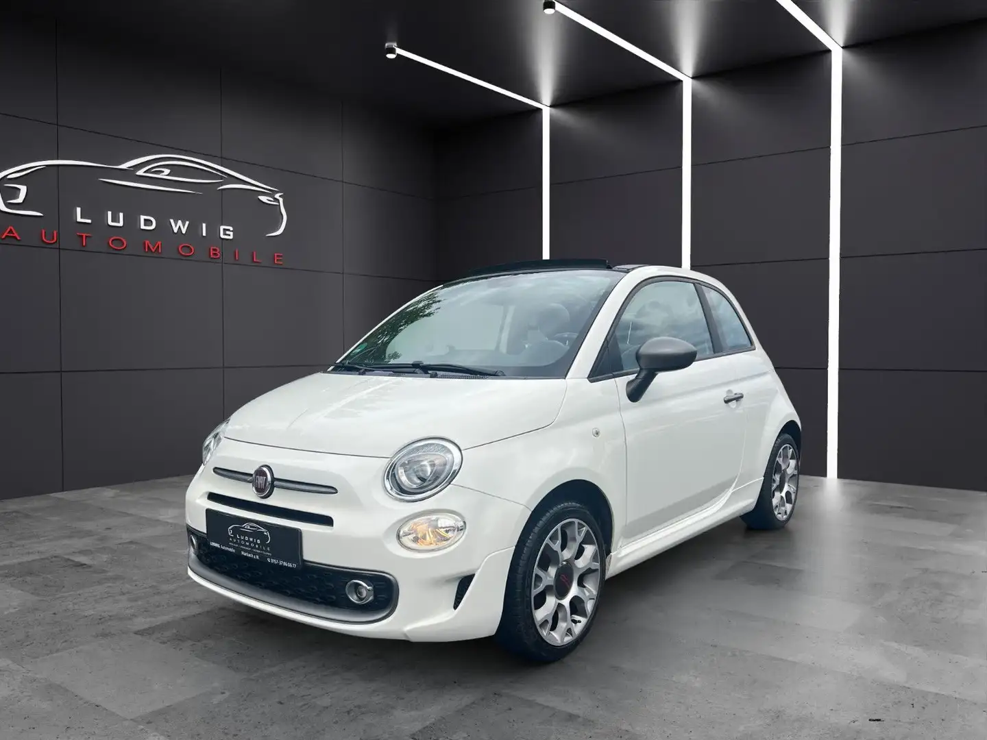 Fiat 500 /CABRIO/NAVI/TEMPOMAT/FACELIFT/PARKTRONIC Bianco - 1