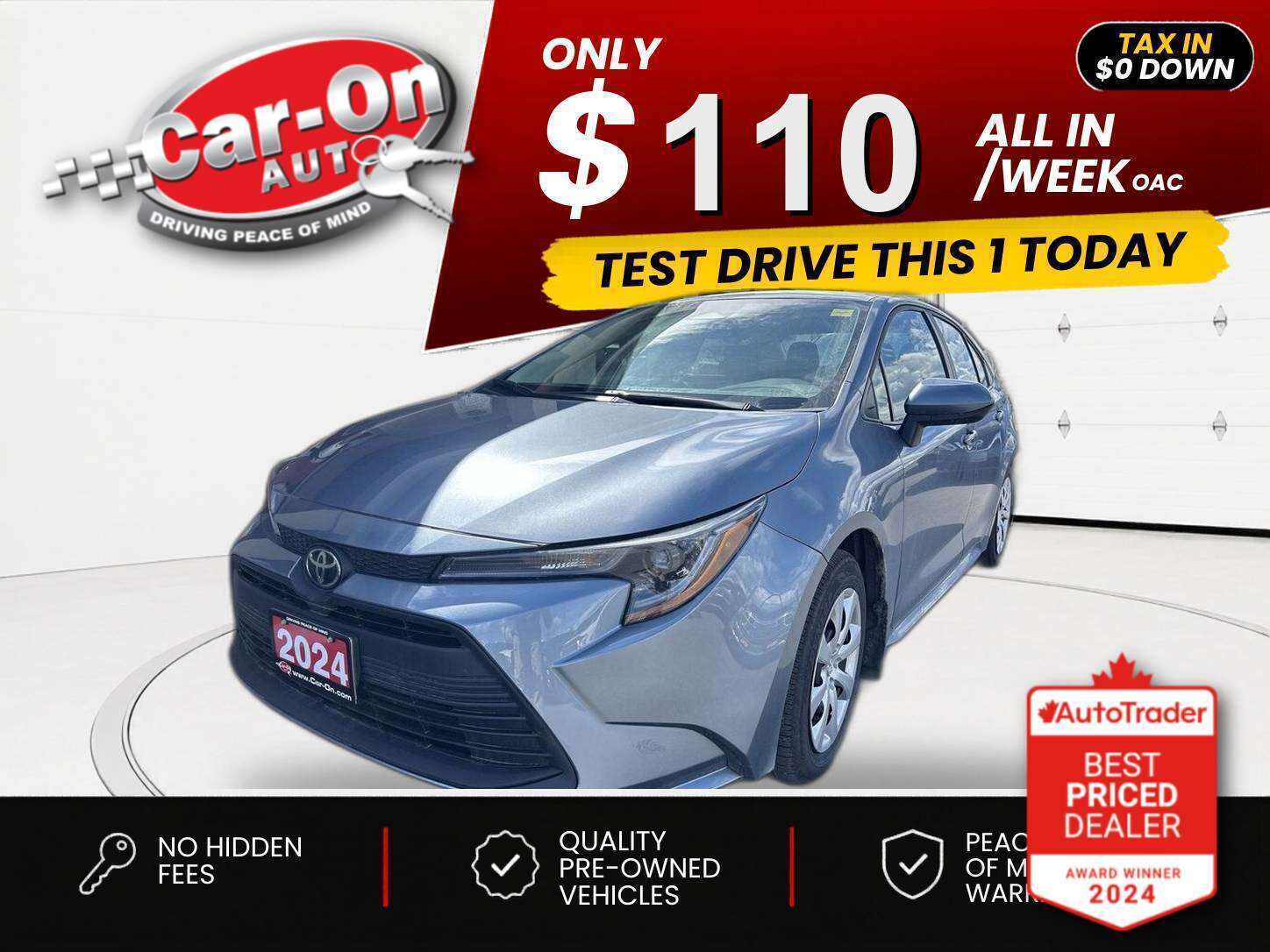 Gray 2024 Toyota Corolla Sedan Front-Wheel Drive Automatic