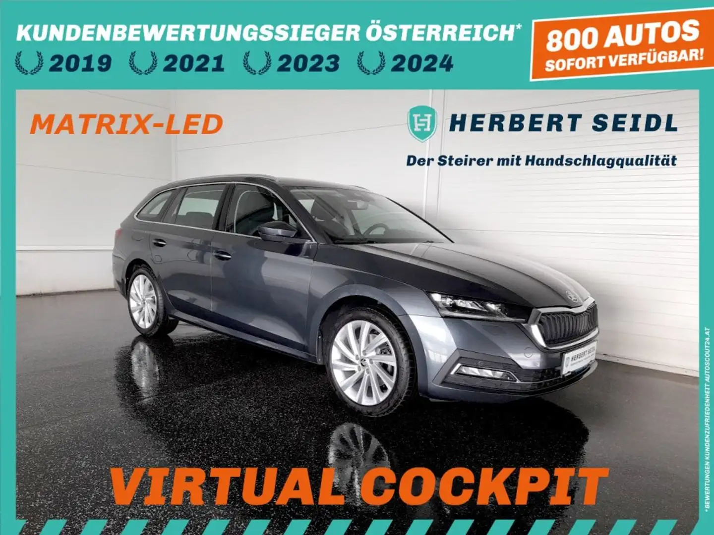 Skoda Octavia Combi STYLE PHEV DSG *MATRIX-LED /18 ZOLL / HEAD-UP / VIRTUELL / NAVI / MEMORY SPORTSITZE / KEYLESS* Grau - 1