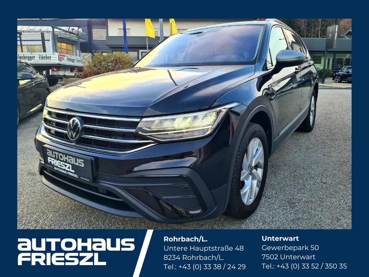 Volkswagen Tiguan 2,0 TDI SCR DSG 4Motion Life, AHK, DCC, Schwarz - 1