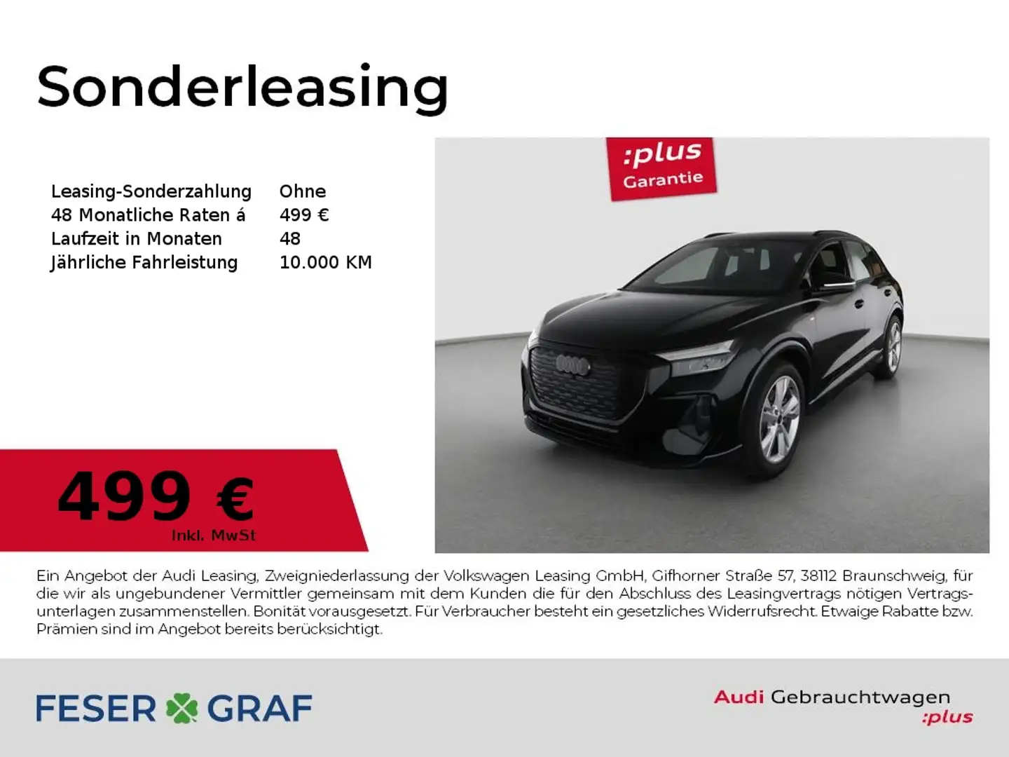 Audi Q4 e-tron 45 e-tron 2x S line //Leder/HuD/SONOS/ACC/Kamera Schwarz - 1