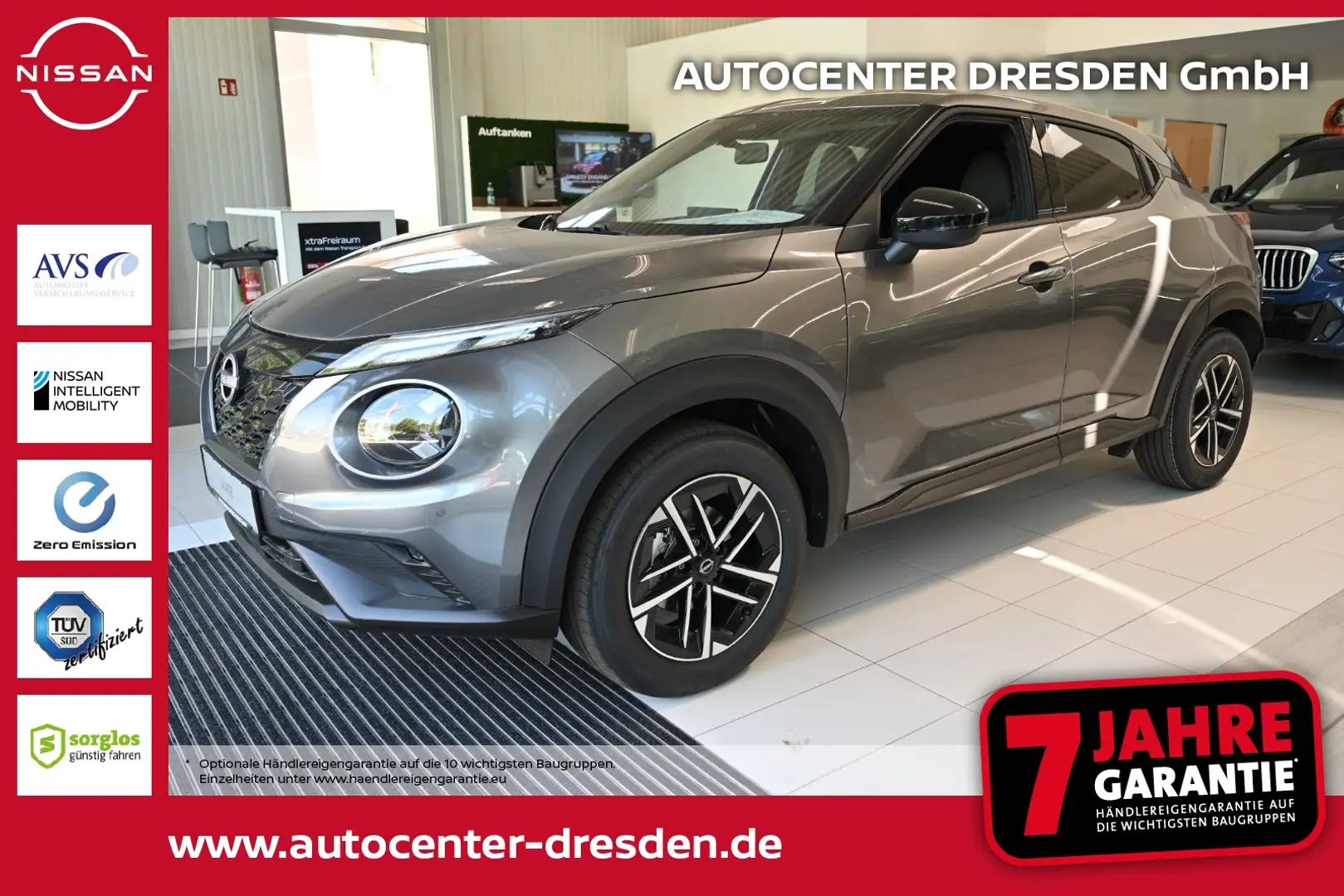 Nissan Juke 1.6 HYBRID 143 PS N-Connecta Kam WinterP Grijs - 1