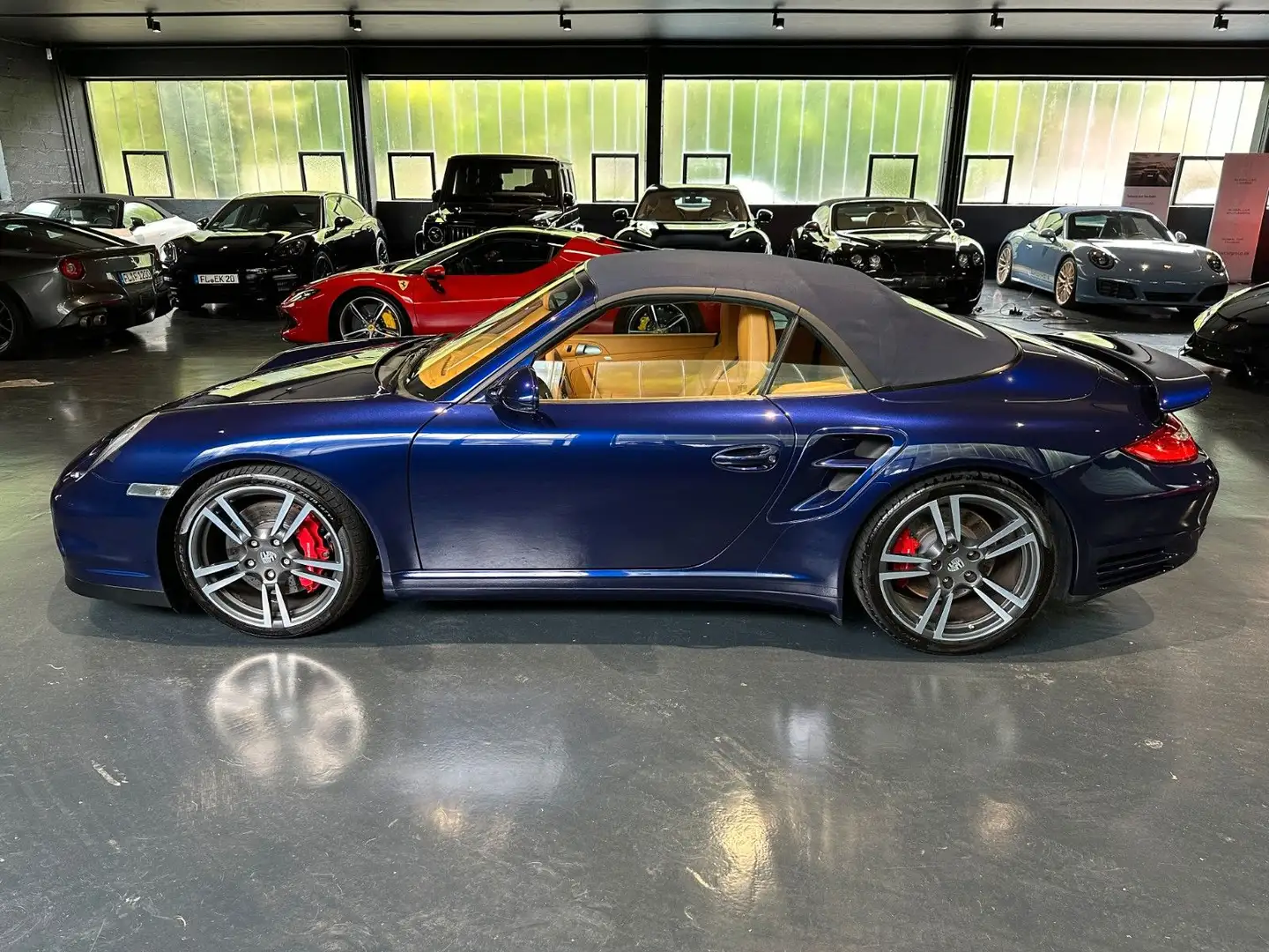 Porsche 911 Turbo Cabrio*PTS*Individual*Chrono*PCM Blauw - 2
