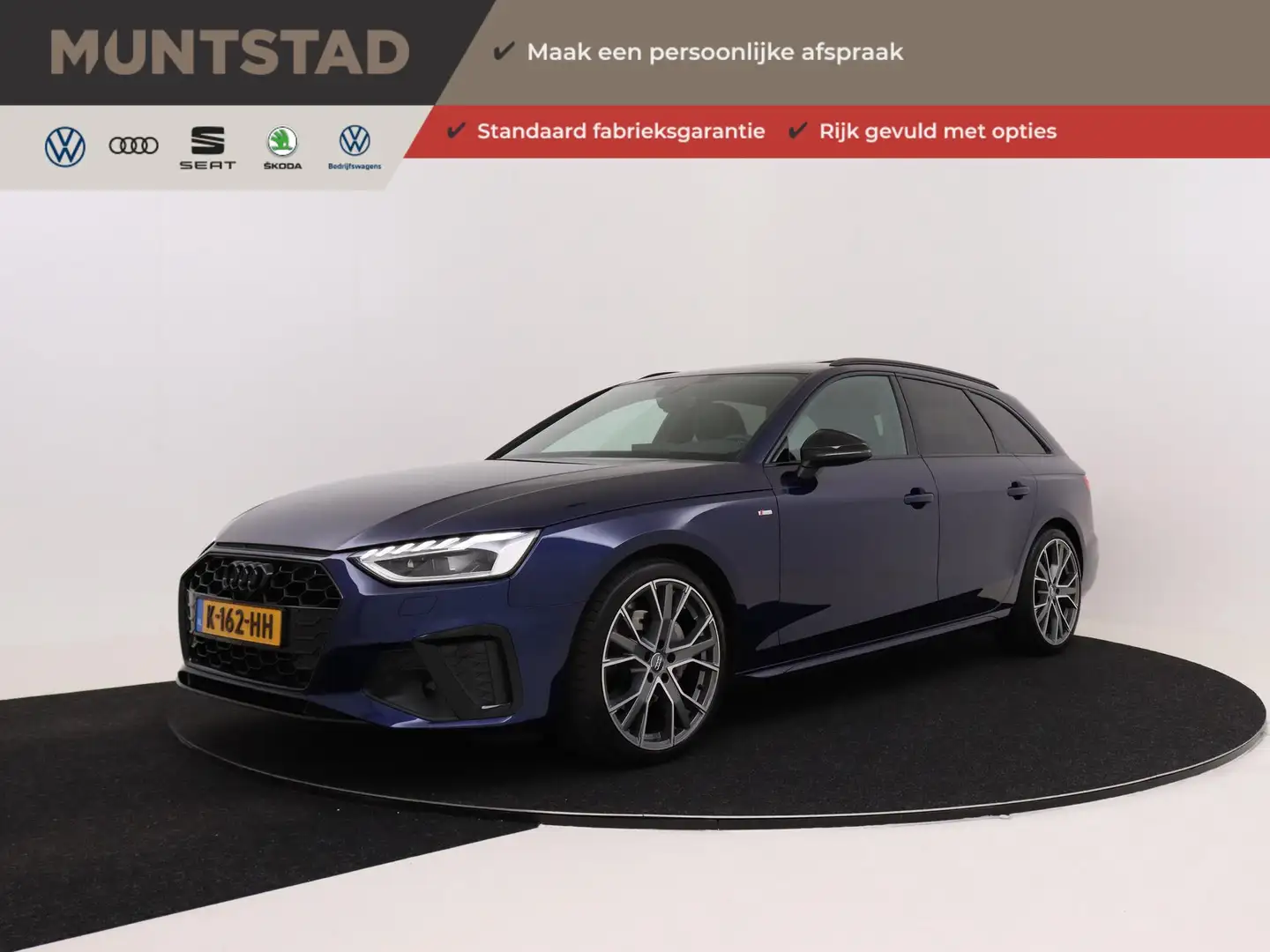 Audi A4 Avant 40 TFSI S edition | 2 x S-Line | 204PK | Aut Blauw - 1