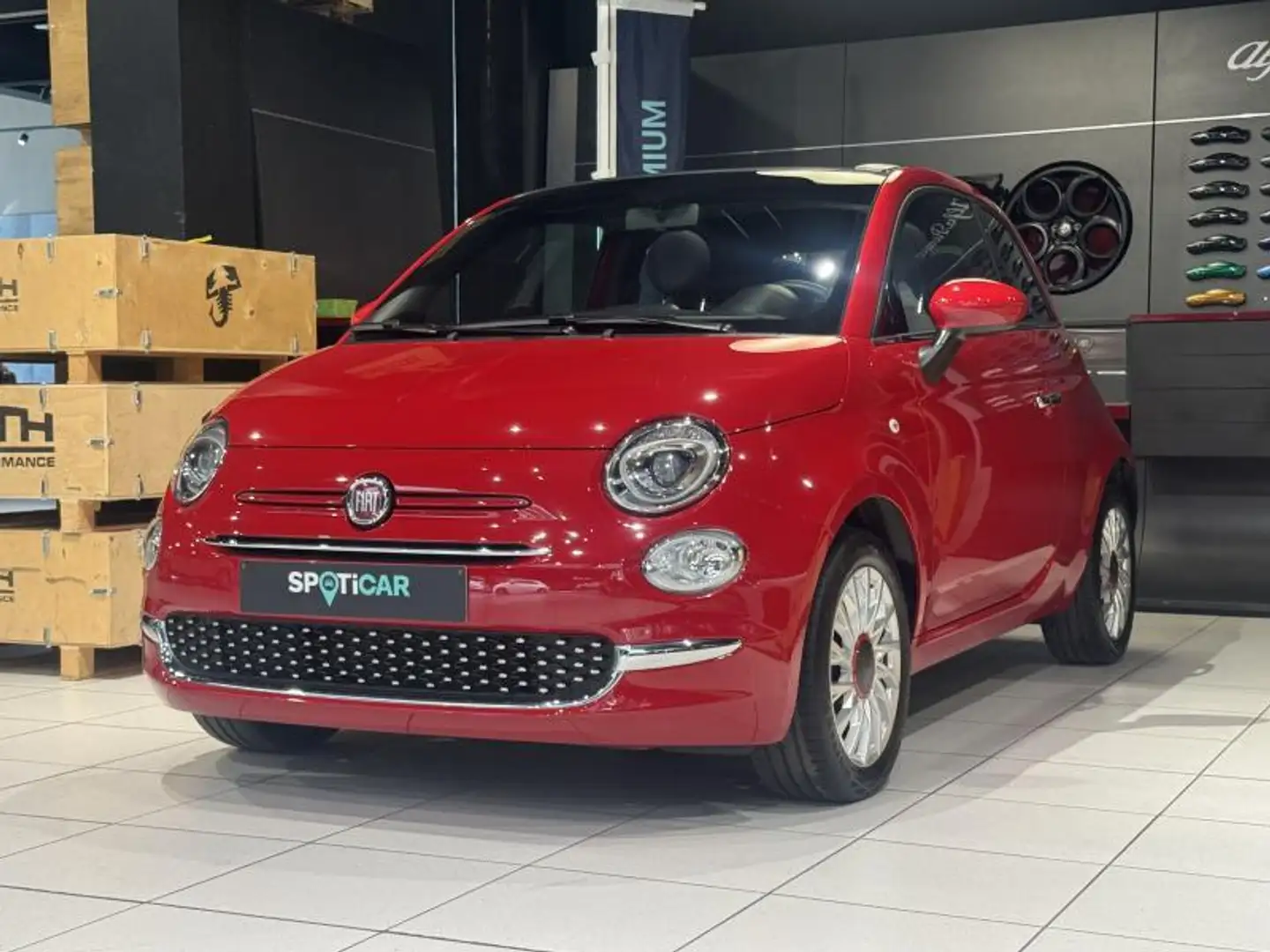 Fiat 500C red Красный - 1