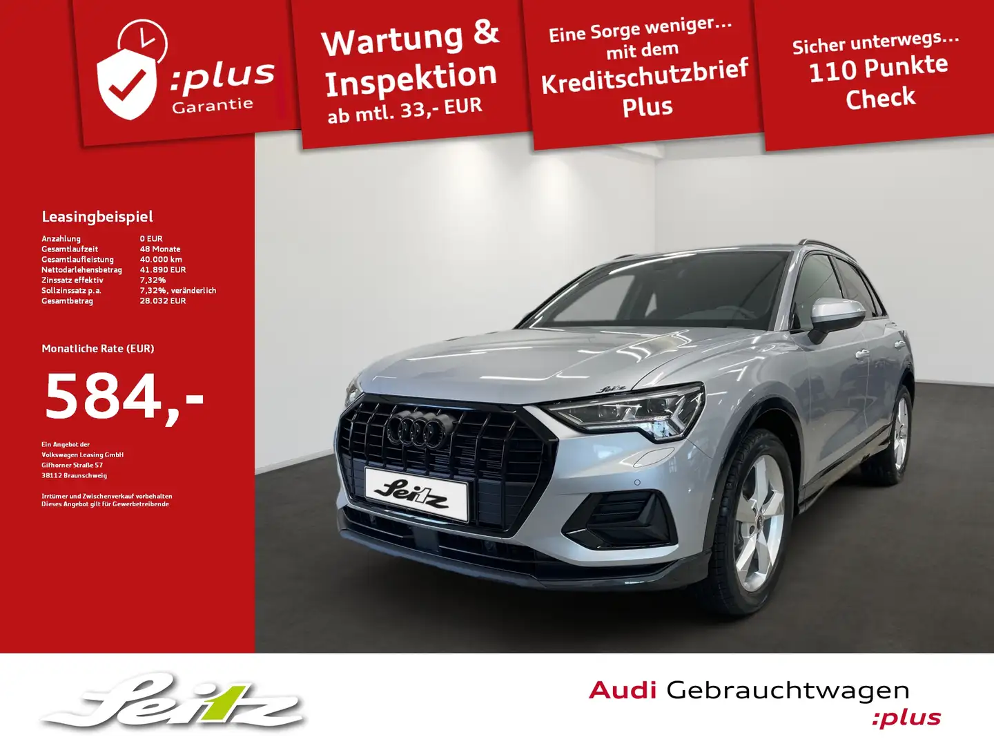 Audi Q3 35 TFSI advanced *MATRIX*KAMERA*SITZH* Silber - 1