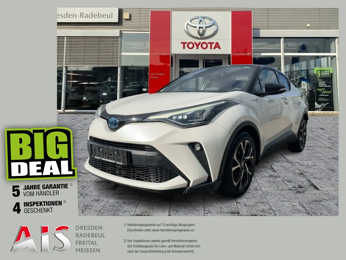 Toyota C-HR 2.0 Hybrid Team D LED Paket ACC*SHZ*DAB* Weiß - 1