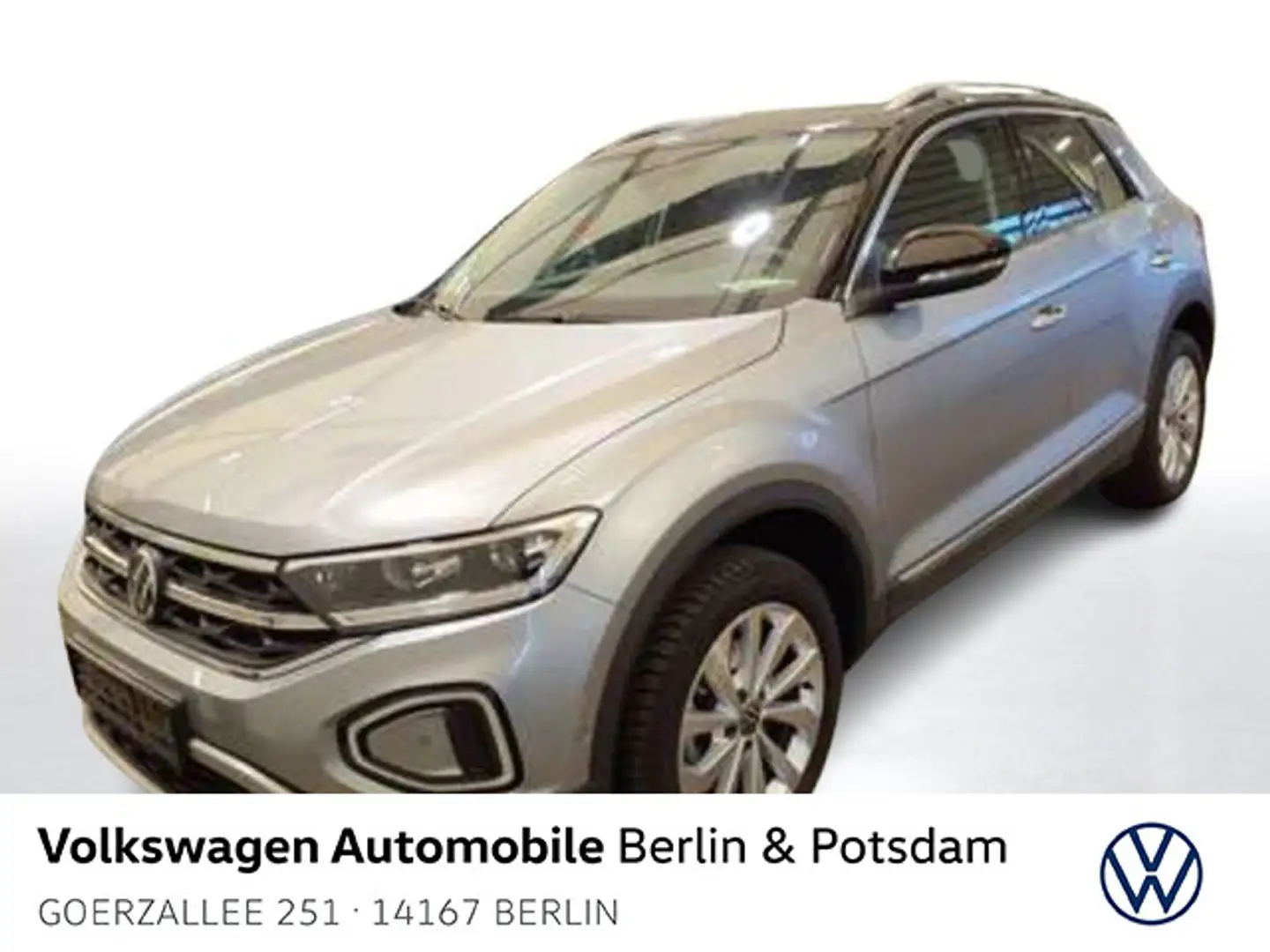 Volkswagen T-Roc 1.5 TSI DSG Style Navi Kamera Massage AHK Silber - 1