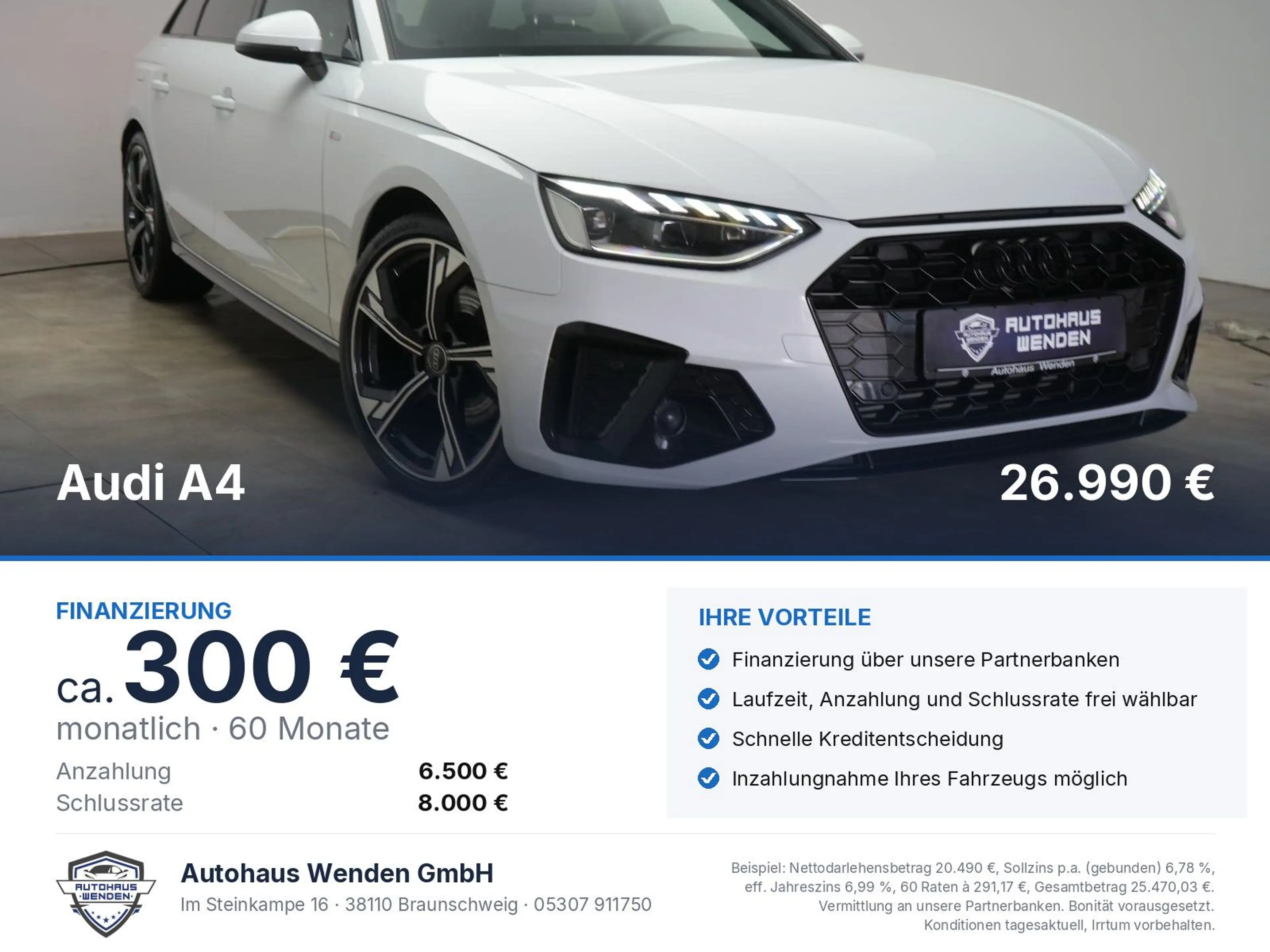 Audi A4 35 TFSI S tronic S line Temp/Kamera/AHK/Virtu