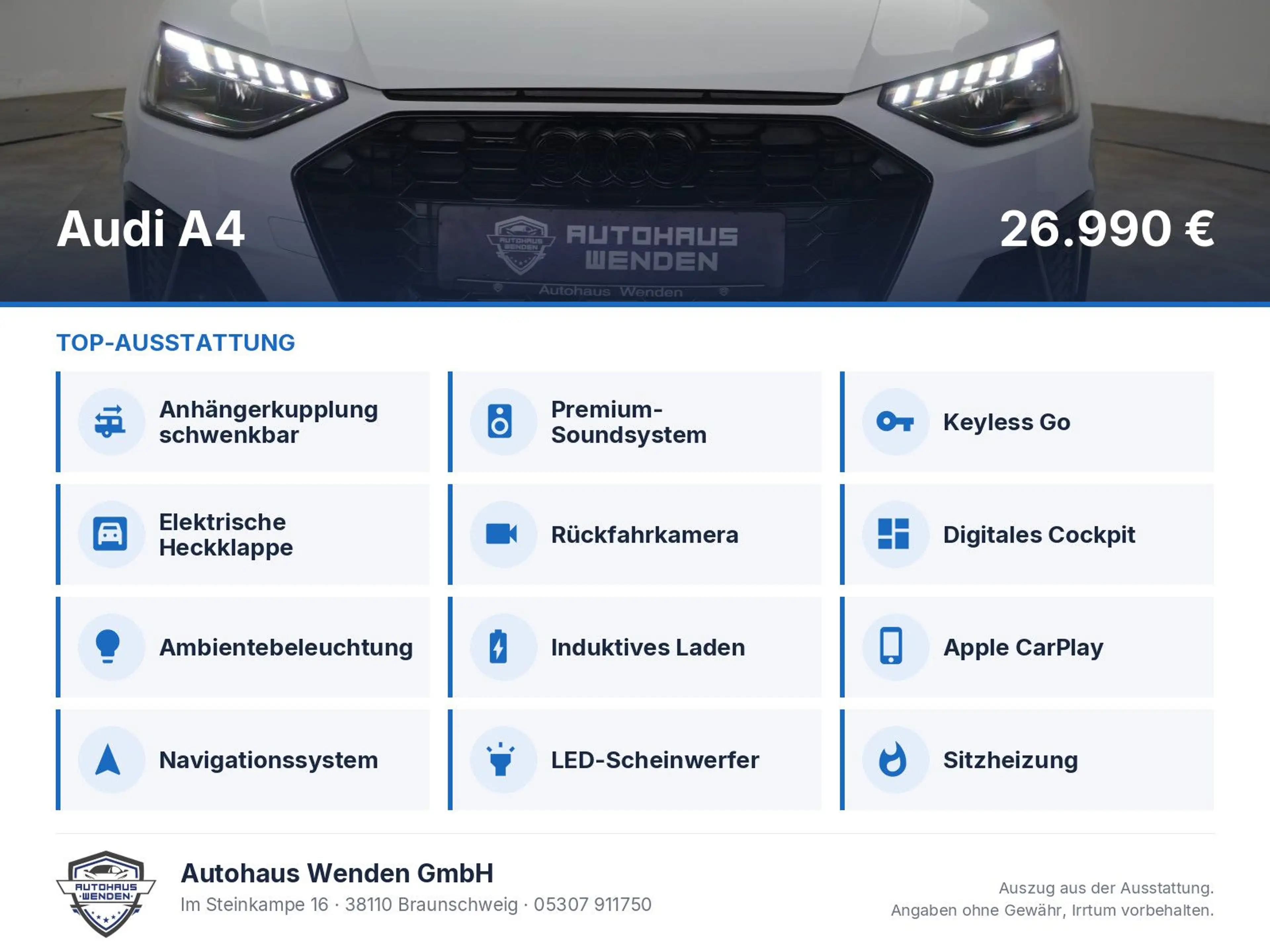 Audi A4 35 TFSI S tronic S line Temp/Kamera/AHK/Virtu — photo 6