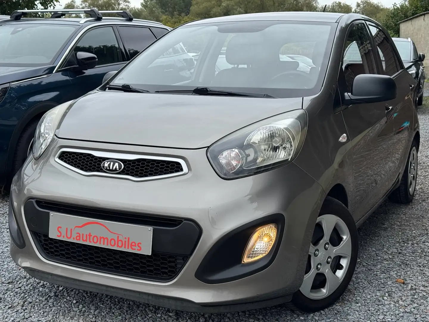 Kia Picanto 1.0i Lounge 96000km/Clim/V.E./Garantie 12 Mois Gris - 1