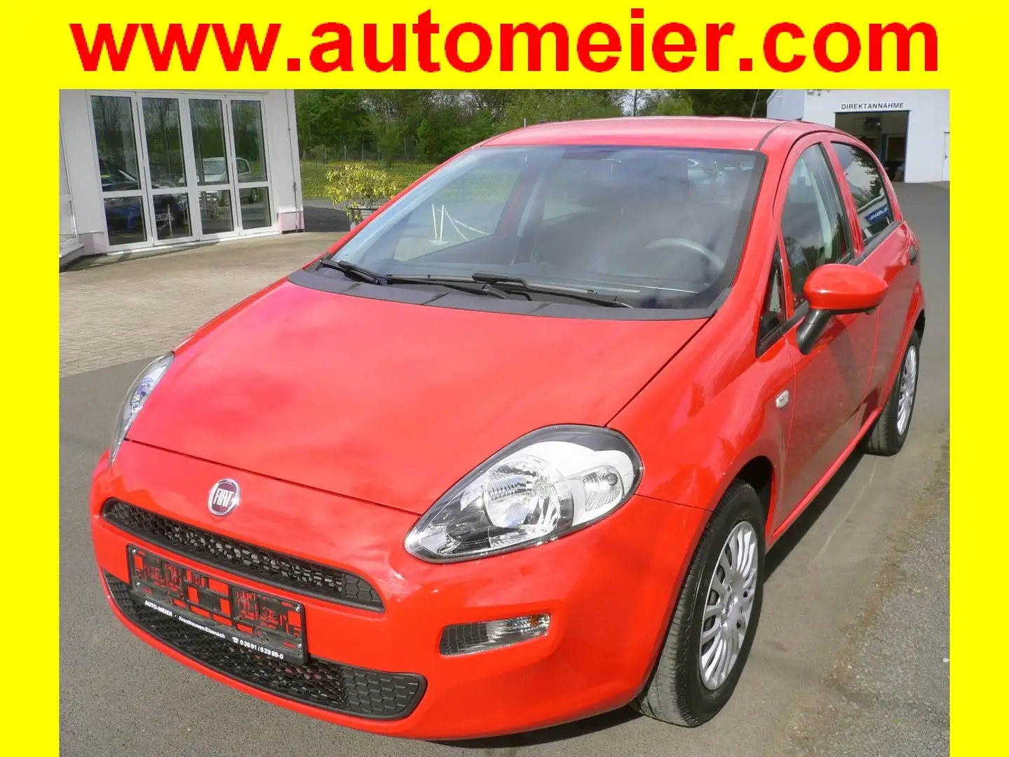 Fiat Punto 1.2 8V MyStyle mit Klimaanlage und Einparkhilfe Rouge - 1