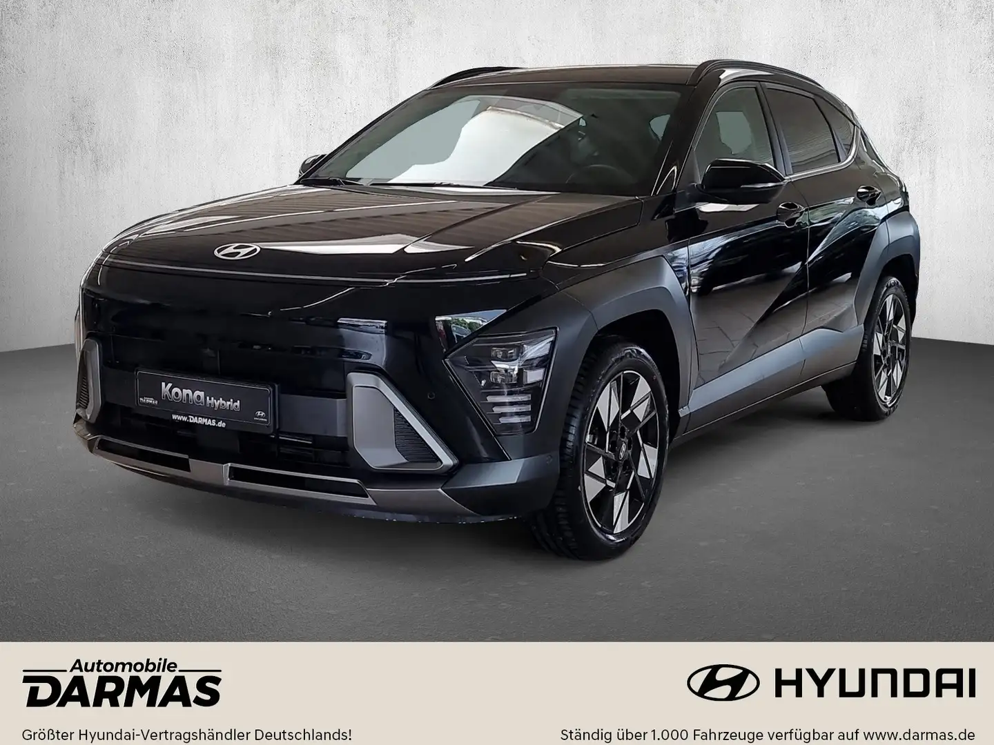 Hyundai KONA KONA Hybrid SX2 PRIME Teilleder LED Navi TOP Schwarz - 1