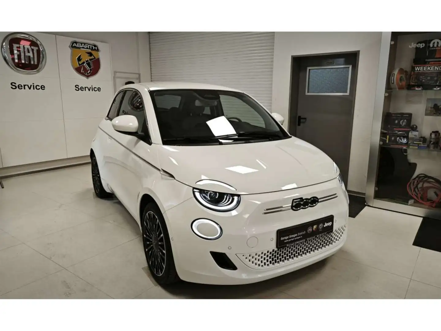 Fiat 500e Prima Bocceli My23 Blanc - 1