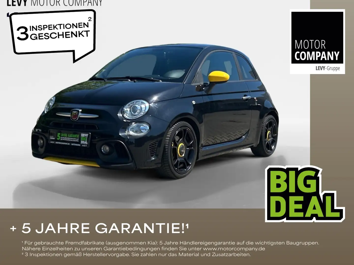 Fiat 500 Abarth BiXenon KlimaA,Klappenanl. Schwarz - 1
