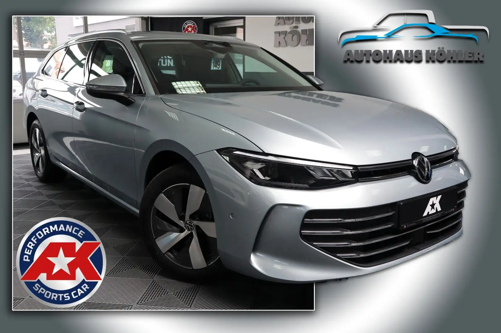 Volkswagen Passat Variant Variant 1.5 eTSI Business AHK Massage Matrix DAB Silver - 1